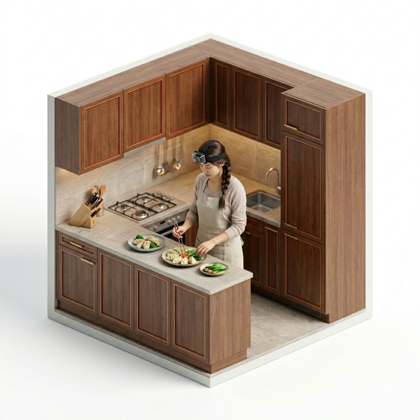 Plating & Serving Food room diorama