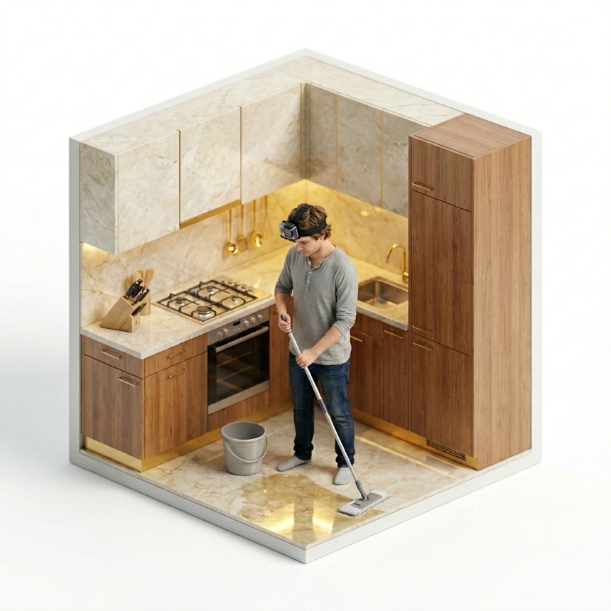 Mopping — Dubai, United Arab Emirates diorama