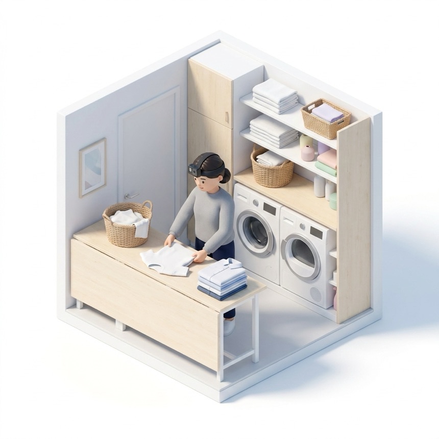 Laundry & Fabric Care room diorama