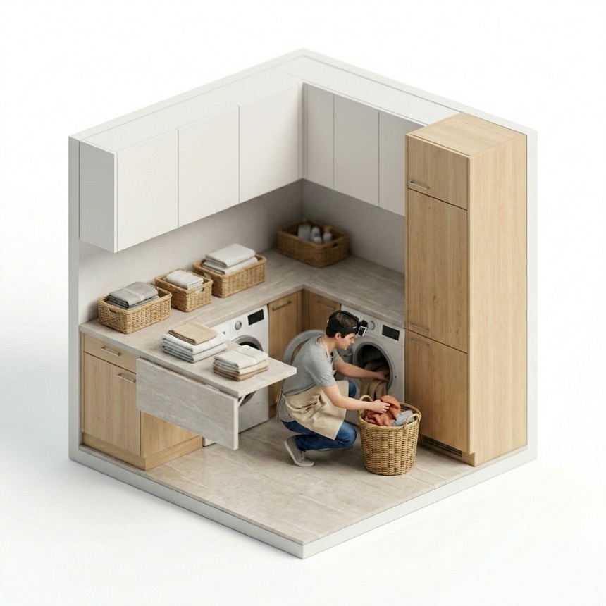 Unloading a Dryer — Geneva, Switzerland diorama