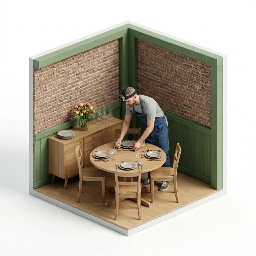Setting a Table — Amsterdam, Netherlands diorama