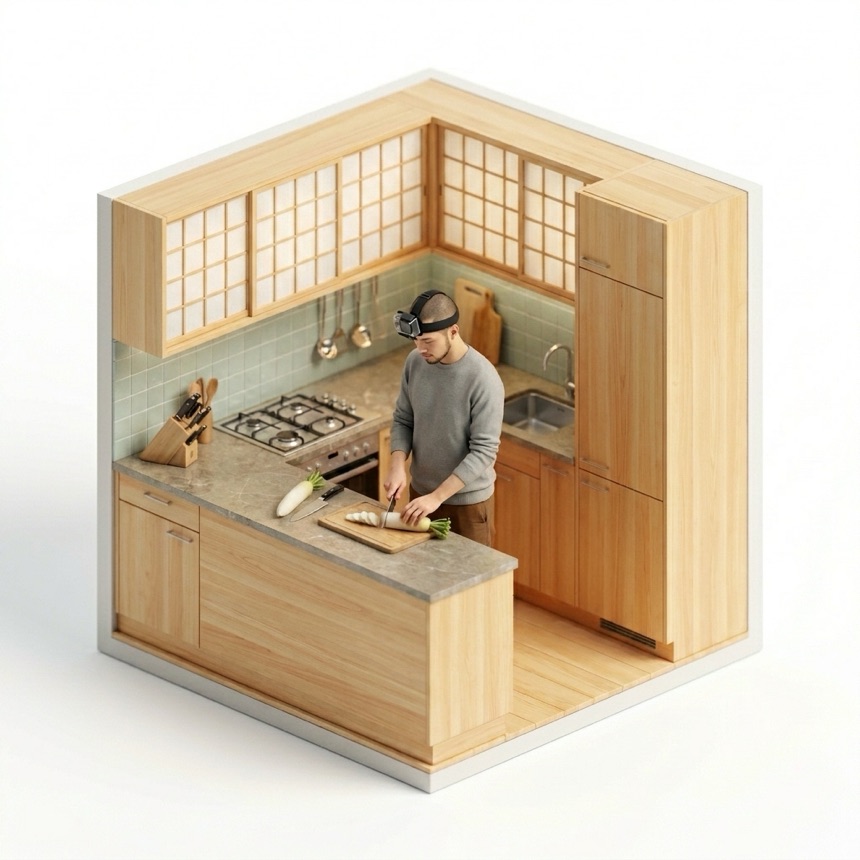 Holding and Cutting — Osaka, Japan diorama