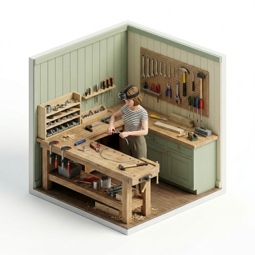 Using Pliers — Dublin, Ireland diorama