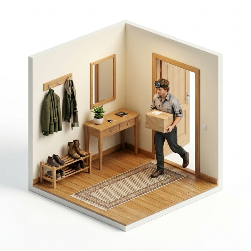 Navigating Doorways — Vienna, Austria diorama