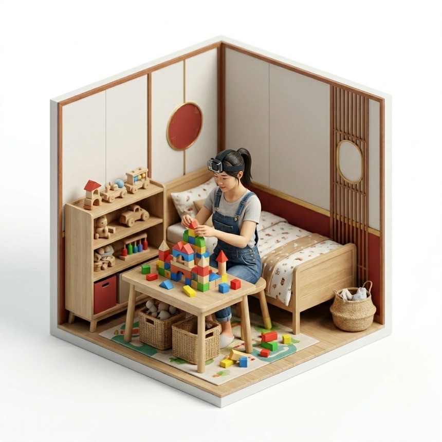 Building Block Sets — Shenzhen, China diorama