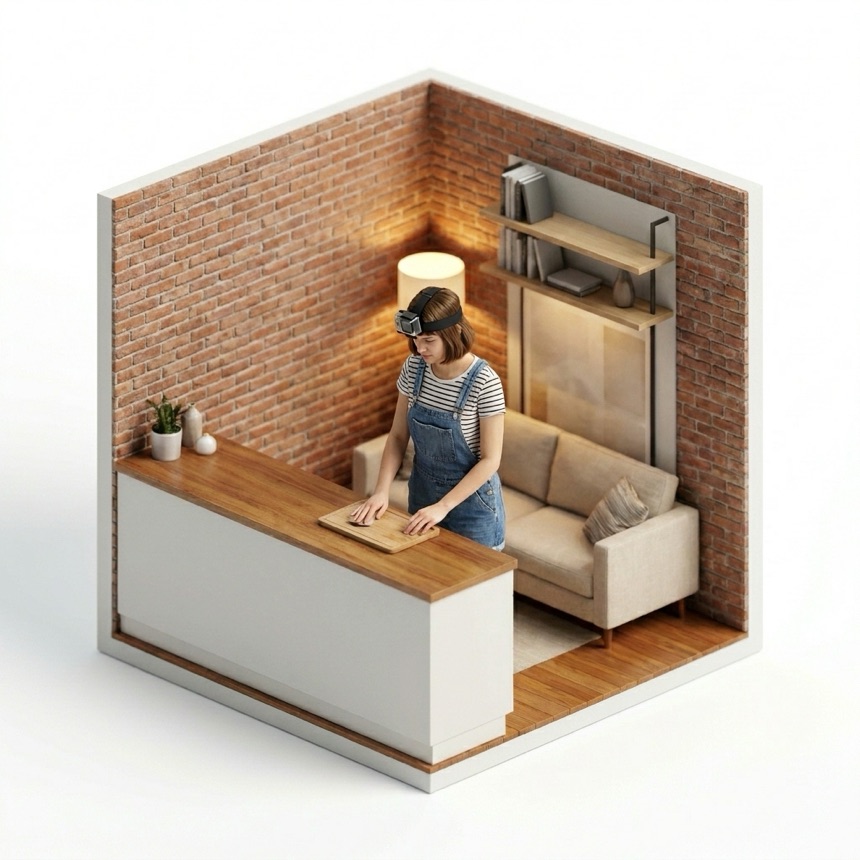 Egocentric / POV Activities room diorama