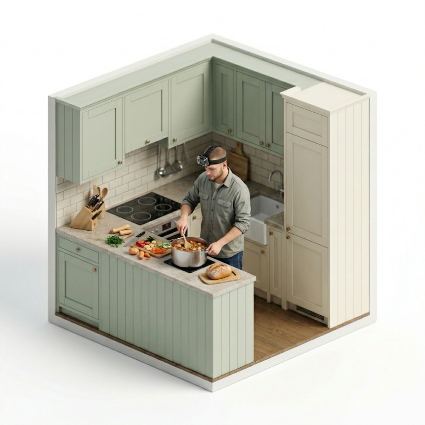 Cooking by Cuisine room diorama