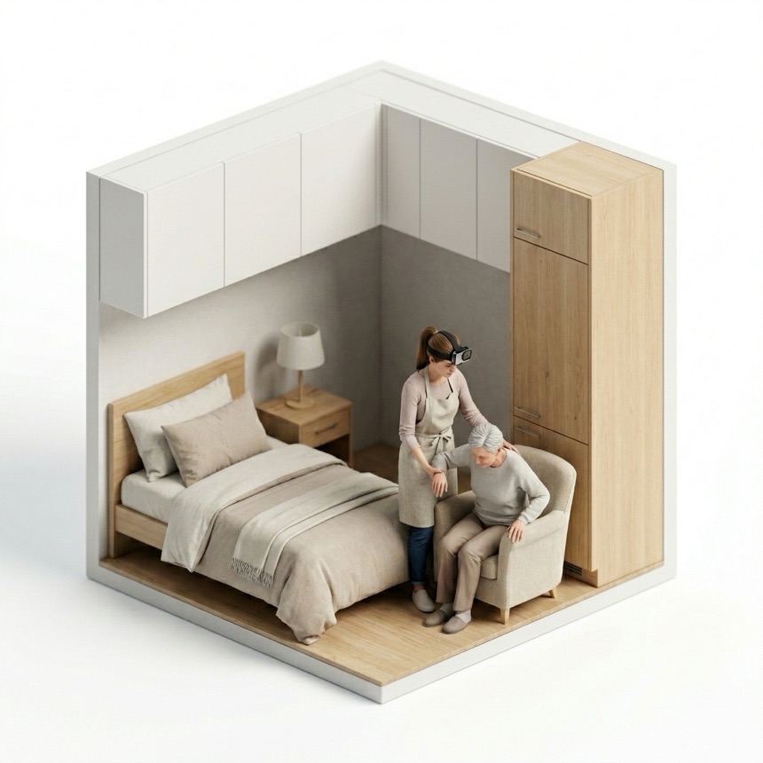 Elder Care & Assisted Living room diorama