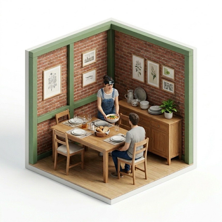 Helping with Meals — Amsterdam, Netherlands diorama