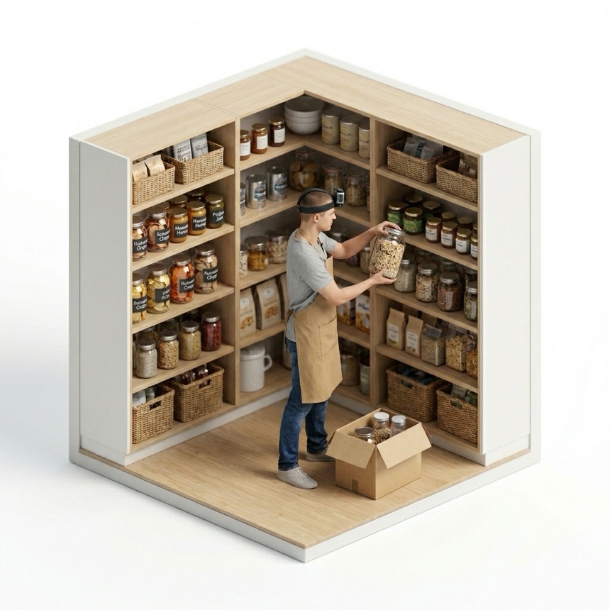 Retail & Stocking room diorama