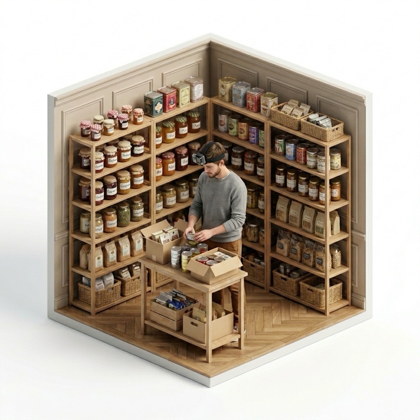 Sorting Inventory — Paris, France diorama