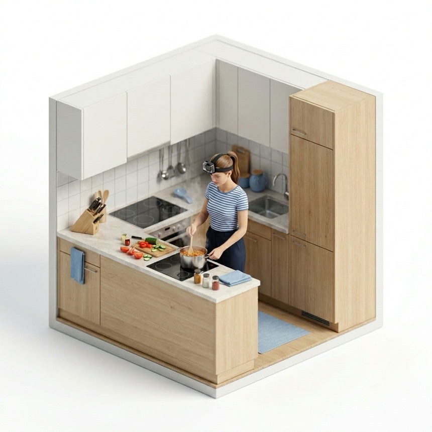 Stovetop Cooking room diorama