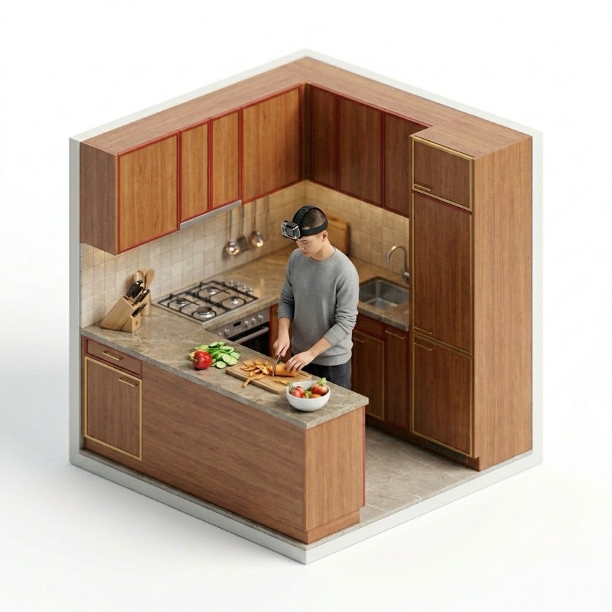Peeling Fruit & Vegetables room diorama