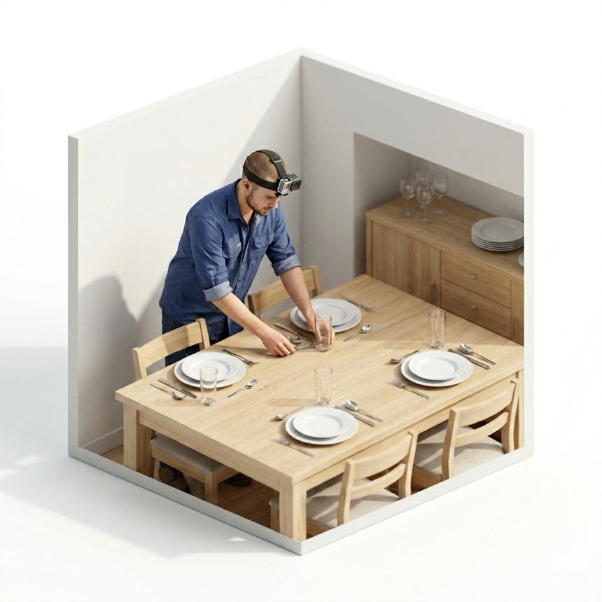 Setting a Table room diorama