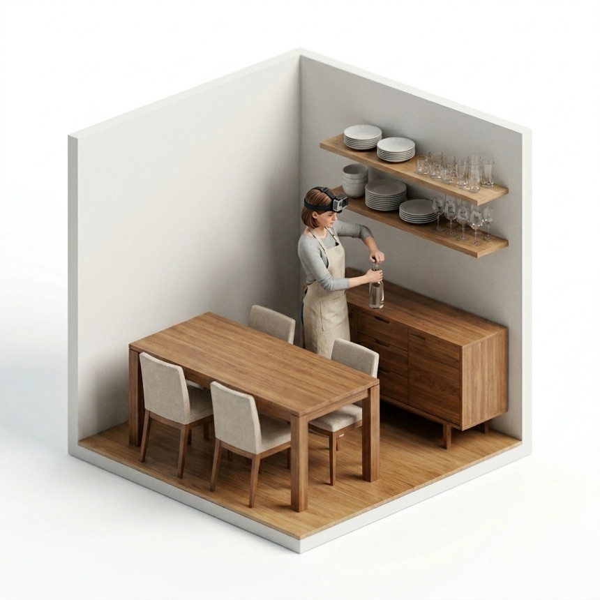 Opening Bottles room diorama