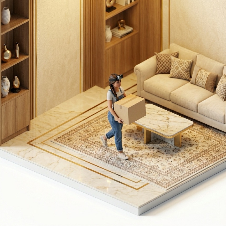 Two-Handed Carrying room diorama