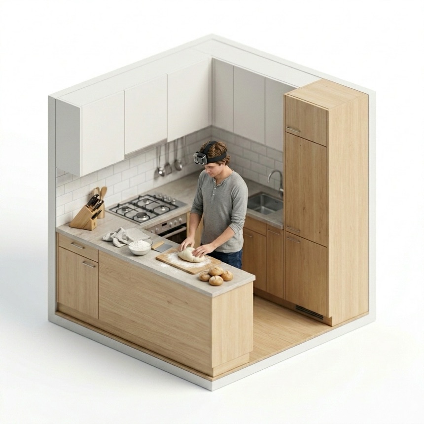 Handling Soft Food room diorama