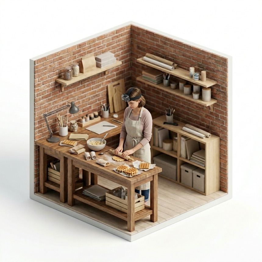 Rolling & Wrapping room diorama