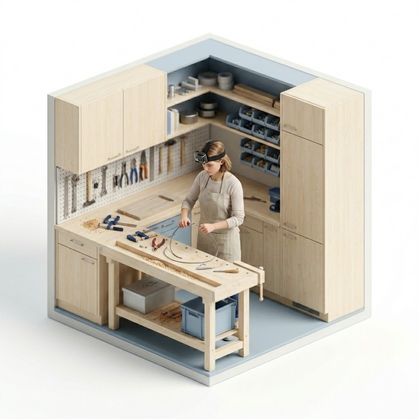 Using Pliers room diorama