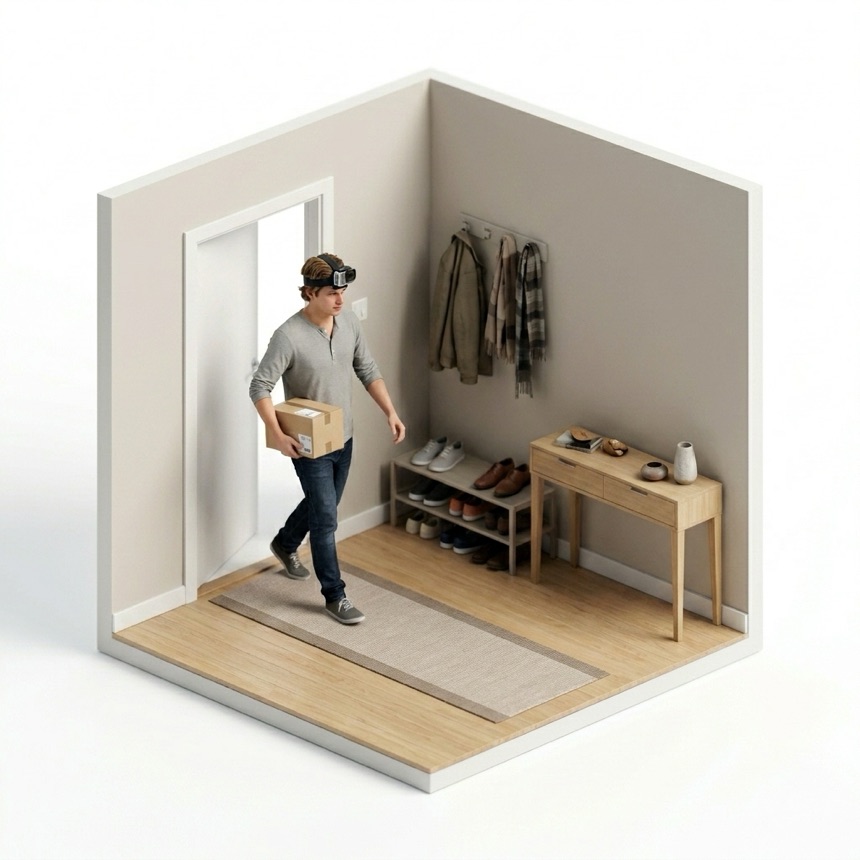 Navigating Doorways room diorama