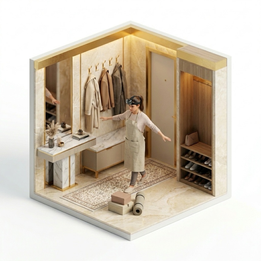 Avoiding Obstacles room diorama