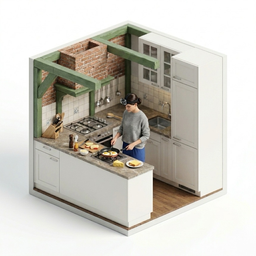 Making Local Breakfast room diorama