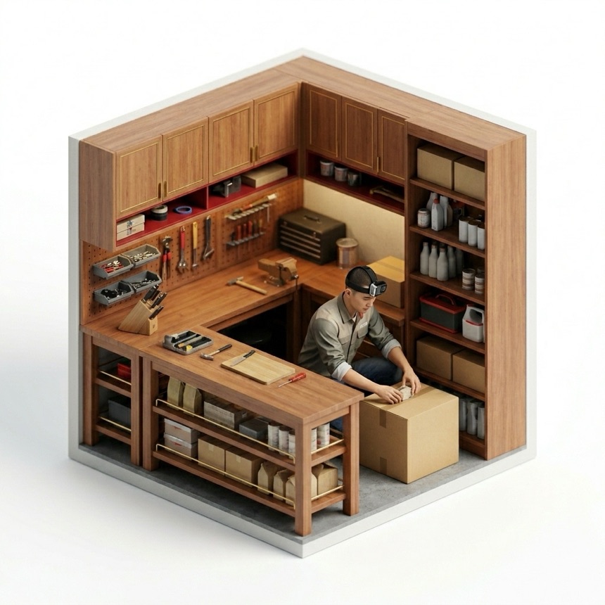 Stocking Shelves — Shenzhen, China diorama
