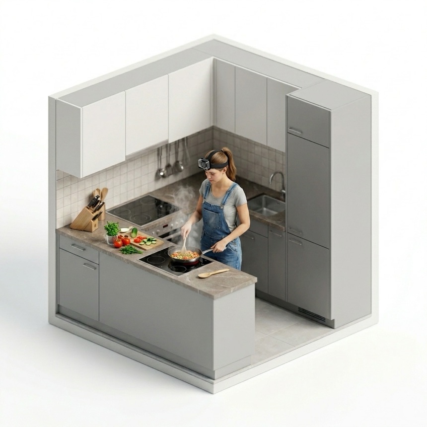 Stovetop Cooking room diorama