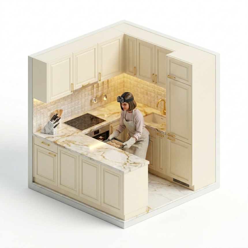 Using an Oven room diorama