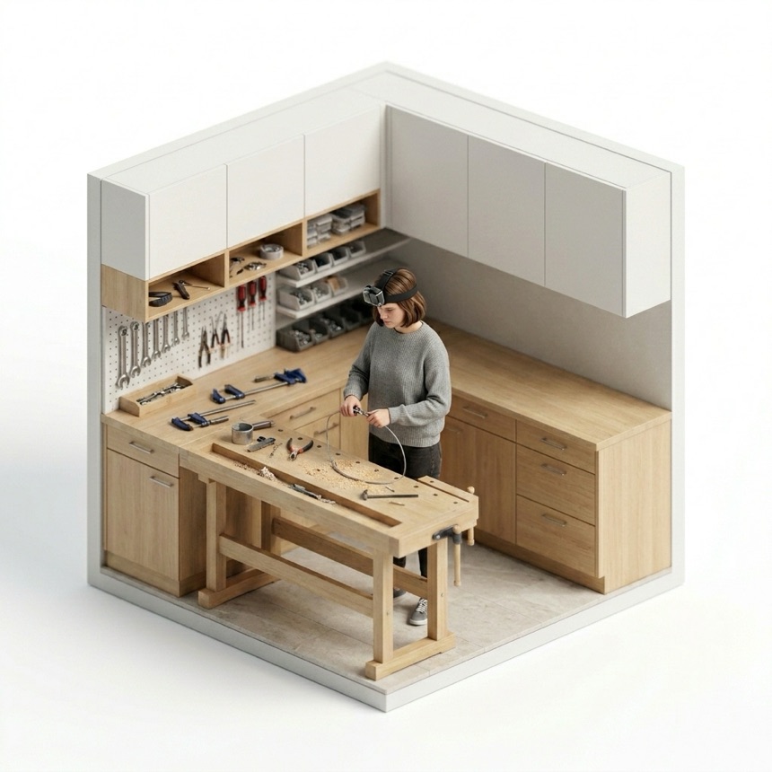 Using Pliers room diorama