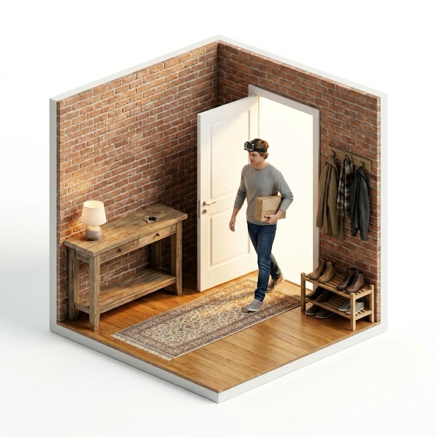 Navigating Doorways room diorama