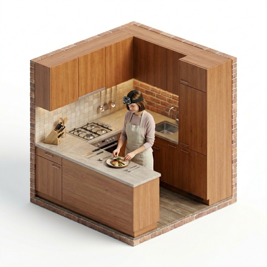 Plating & Serving Food room diorama