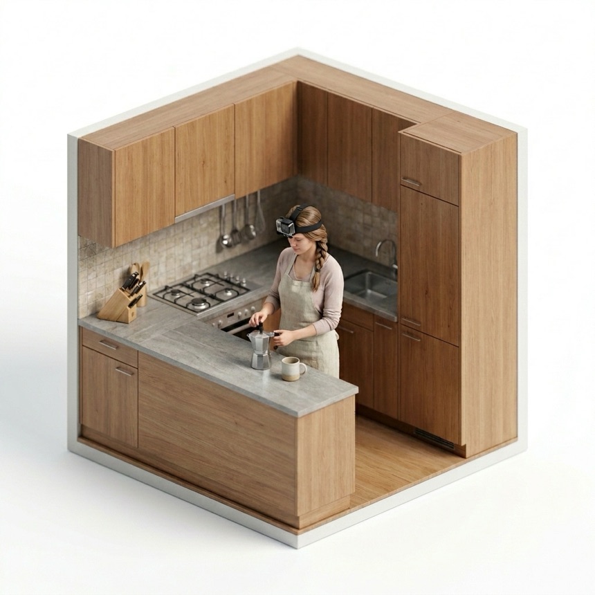 Making Coffee at Home room diorama