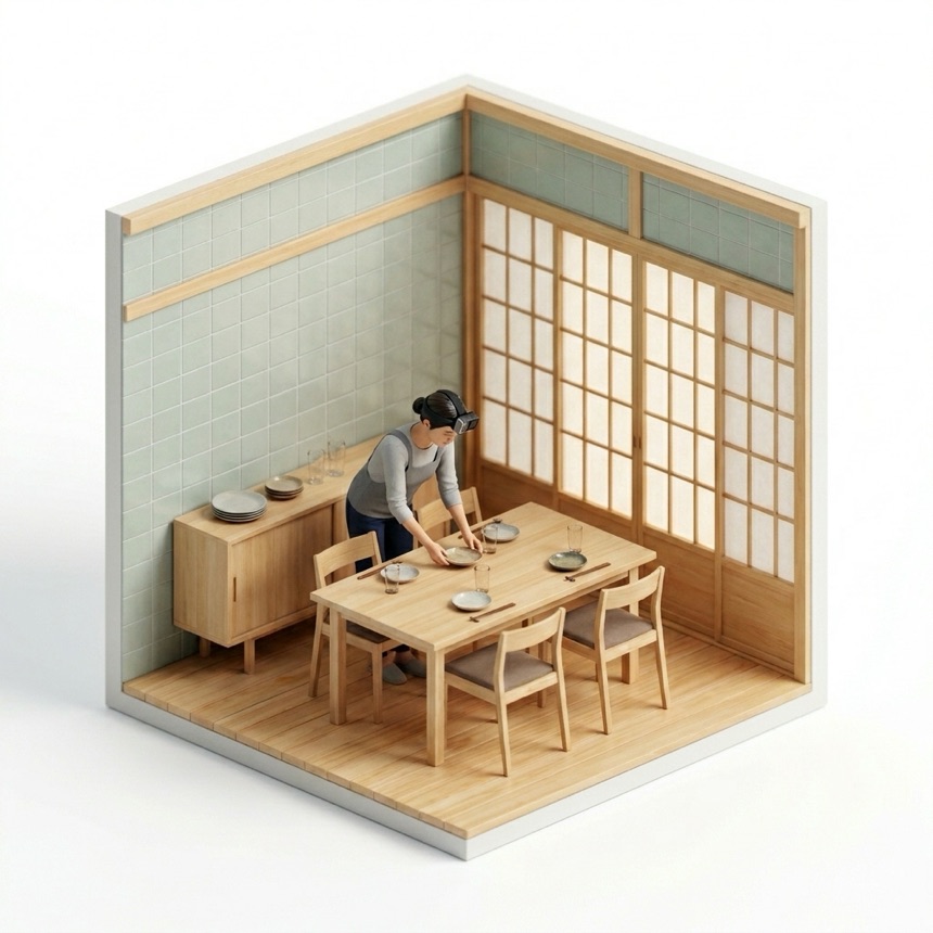 Setting a Table room diorama