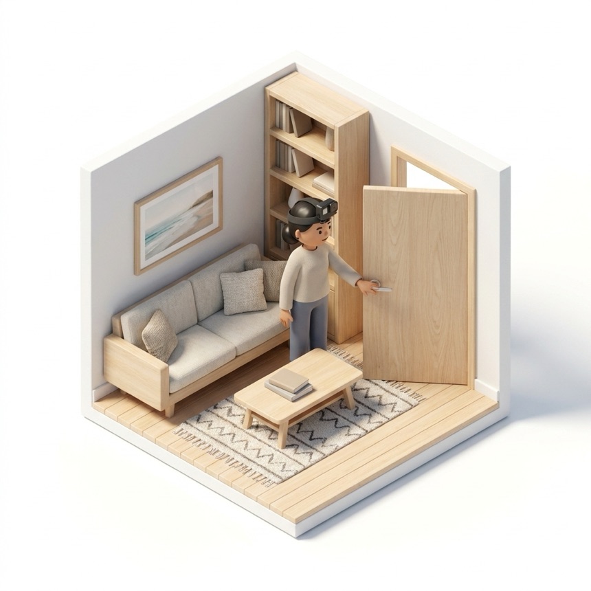 Opening Doors room diorama
