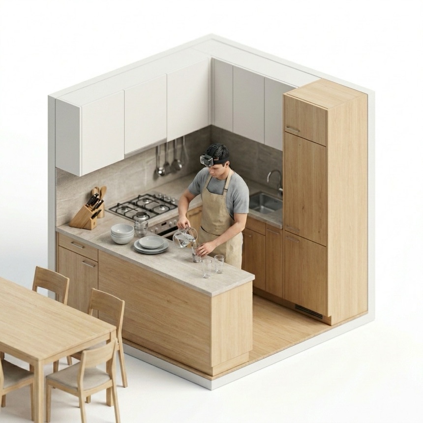 Pouring Water room diorama