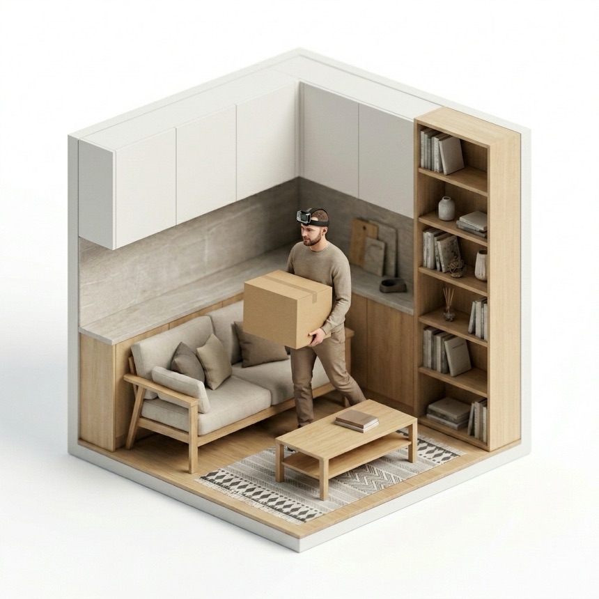 Two-Handed Carrying room diorama
