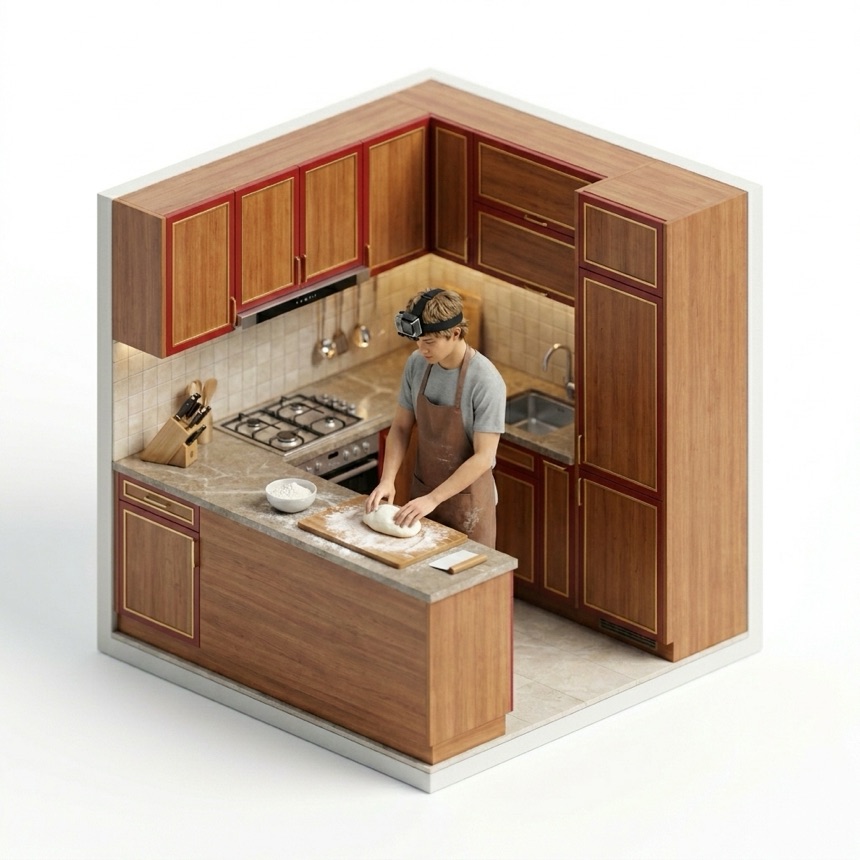 Handling Soft Food room diorama