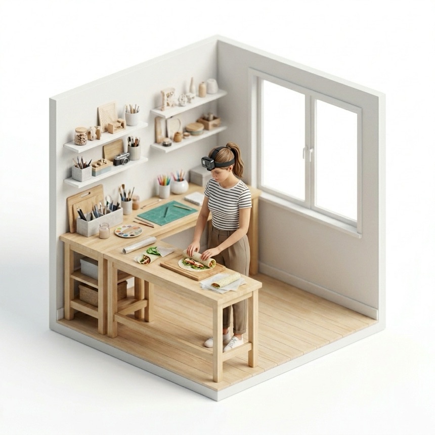 Rolling & Wrapping room diorama