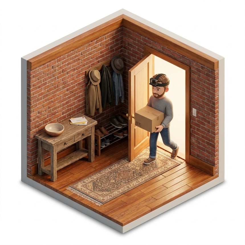 Navigating Doorways room diorama