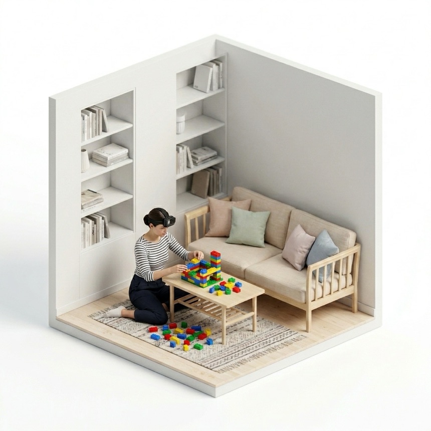 Building Block Sets room diorama