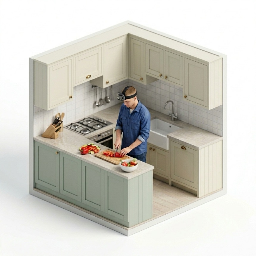 Chopping & Knife Skills room diorama