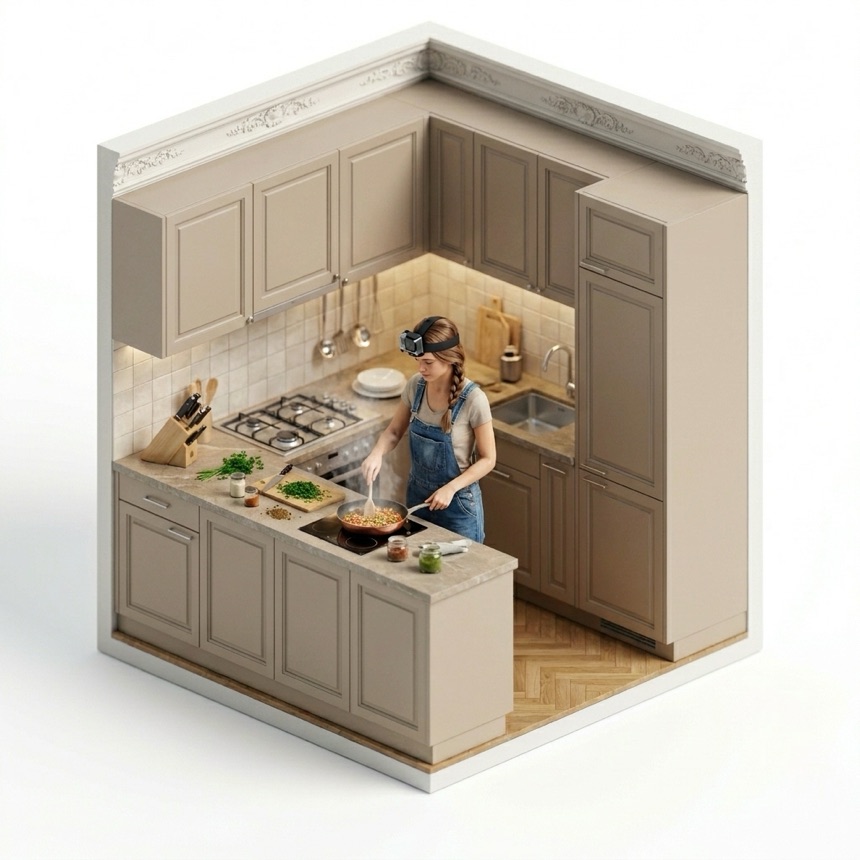 Stovetop Cooking room diorama