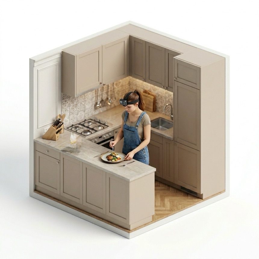 Plating & Serving Food room diorama