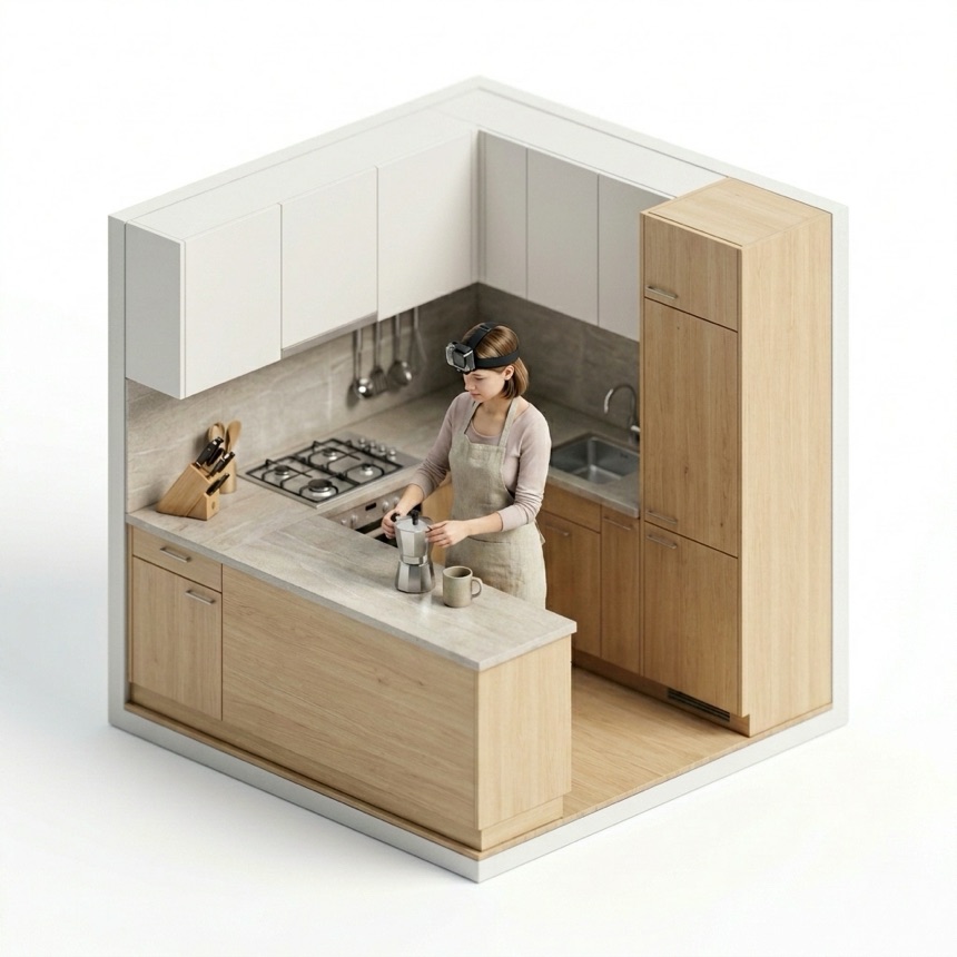 Making Coffee at Home room diorama