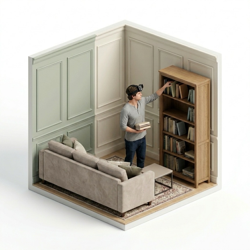 Shelving Books room diorama