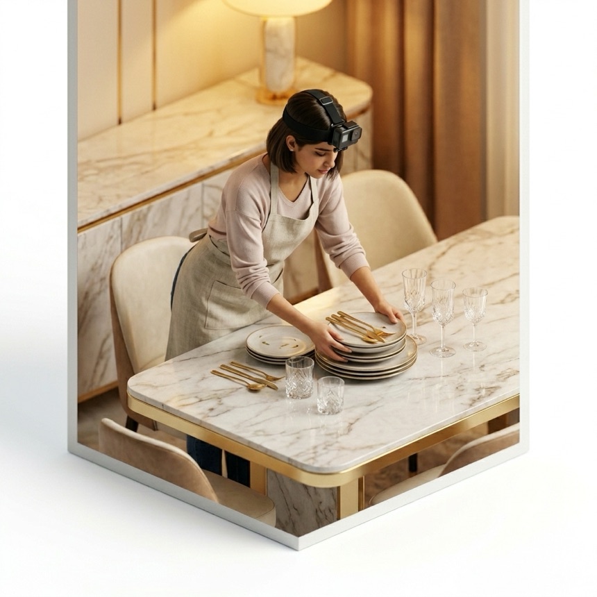 Clearing a Table room diorama
