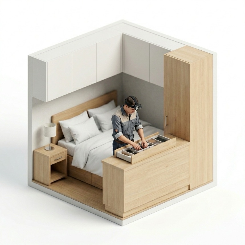 Organizing Drawers room diorama