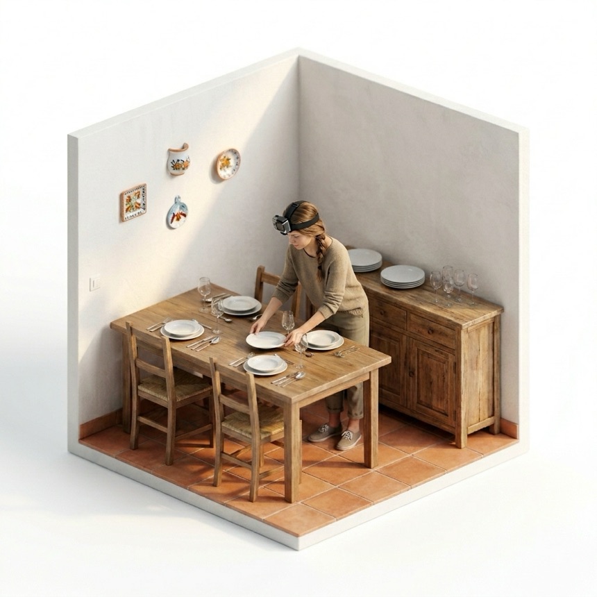 Setting a Table room diorama