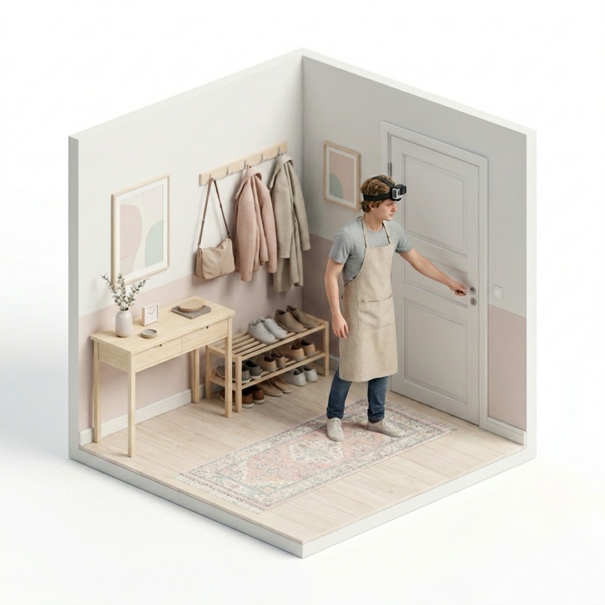 Opening Doors room diorama